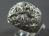 ESTATE EXTRA LARGE .54CT DIAMOND 14KT WHITE GOLD 3D MULTI BUTTERFLY LOVE RING