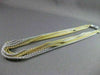 ESTATE 14KT W&Y GOLD MULTI STRANDED NECKLACE W/ LOBSTER LOCK ITALY BEAUTIFUL 776