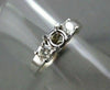 ESTATE .40CT DIAMOND 14KT W PAST PRESENT FUTURE SEMI MOUNT ENGAGEMENT RING #432