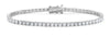 ESTATE LARGE 5.02CT DIAMOND 18KT WHITE GOLD 3D CLASSIC TENNIS BRACELET