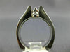 ESTATE WIDE .80CT DIAMOND 14KT WHITE GOLD 3D SEMI MOUNT ENGAGEMENT RING #17694