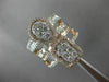 ESTATE LARGE 1.62CT ROUND & BAGUETTE DIAMOND 14KT YELLOW GOLD MULTI ROW FUN RING