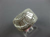 EXTRA LARGE 2.68CT DIAMOND 18KT WHITE GOLD ROUND & BAGUETTE FUN ANNIVERSARY RING