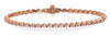 ESTATE .98CT DIAMOND 14K WHITE GOLD 3D ROUND MACARONI S ETERNITY TENNIS BRACELET