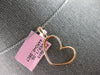 ESTATE .26CT DIAMOND 14KT ROSE GOLD 3D CLASSIC OPEN HEART LOVE FLOATING PENDANT