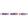 26.02CT DIAMOND & AAA MULTI COLOR SAPPHIRE 18K WHITE GOLD ETERNITY CUFF BRACELET