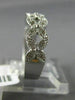 ESTATE .30CT DIAMOND 14K WHITE GOLD 3D FLOWER MILGRAIN FILIGREE ANNIVERSARY RING