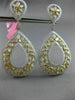 MASSIVE 16.43CT WHITE & FANCY YELLOW DIAMOND 18KT TWO TONE GOLD HANGING EARRINGS