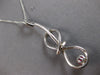 LARGE .70CT DIAMOND & AAA RUBY 14KT WHITE GOLD 3D INFINITY MUSICAL NOTE PENDANT