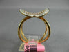 ESTATE .97CT WHITE & PINK DIAMOND 18KT ROSE GOLD HEART SHAPE INFINITY LOVE RING