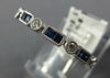 .74CT DIAMOND & AAA SAPPHIRE 18K WHITE GOLD 3D PRINCESS & ROUND ANNIVERSARY RING