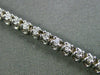 ESTATE 1.0CT DIAMOND 14KT WHITE GOLD FOUR PRONG 3D CLASSIC TENNIS BRACELET 3mm