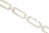 2.47CT DIAMOND 14KT WHITE GOLD CLASSIC ROUND OPEN OVAL LOVE KNOT TENNIS BRACELET