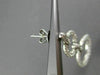 ESTATE 2.90CT DIAMOND 18KT WHITE GOLD CIRCLE OF LIFE GRADUATING HANGING EARRINGS