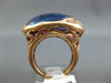 EXTRA LARGE 14.66CT DIAMOND & AAA AMETHYST & BLUE TOPAZ 14KT ROSE GOLD OVAL RING