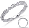 ESTATE .16CT DIAMOND PLATINUM ROUND BEZEL & PRONG SEMI ETERNITY ANNIVERSARY RING