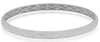 WIDE 8.0CT DIAMOND 18KT WHITE GOLD 3D MULTI ROW CLASSIC ETERNITY BANGLE BRACELET