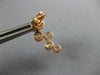 ESTATE 0.87CT DIAMOND 18KT ROSE GOLD ETOILE BEZEL ZIG ZAG WAVE HANGING EARRINGS