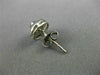 ESTATE .20CT DIAMOND 14KT WHITE GOLD 3D PRINCESS INVISIBLE ROUND STUD EARRINGS