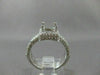 ESTATE WIDE 1.67CT DIAMOND 14KT WHITE GOLD HALO SEMI MOUNT ENGAGEMENT RING #2874