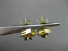 ESTATE 1.95CT DIAMOND & SAPPHIRE 14KT YELLOW GOLD CLUSTER STUD EARRINGS #23346
