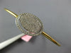 WIDE .97CT DIAMOND 14KT ROSE GOLD 3D LOVE KNOT OVAL FLEXIBLE FUN BANGLE BRACELET