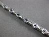 ESTATE 4.98CT DIAMOND & AAA SAPPHIRE 14K WHITE GOLD OVAL & ROUND TENNIS BRACELET