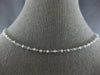 ESTATE LONG 10CT GREY DIAMOND 18KT WHITE GOLD 3D BY THE YARD FUN NECKLACE