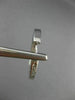 ESTATE .80CT DIAMOND 14KT WHITE GOLD CLASSIC CHANNEL HOOP HUGGIE EARRINGS #17583