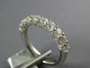 1.19CT DIAMOND 18KT WHITE GOLD 3D ROUND SEMI ETERNITY FILIGREE ANNIVERSARY RING