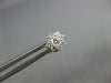 ESTATE .43CT DIAMOND 18KT WHITE GOLD 3D CLASSIC FLOWER STUD EARRINGS