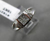 ESTATE .38CT PRINCESS & ROUND CUT DIAMOND 18KT WHITE GOLD FRIENDSHIP RING #18277