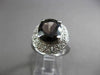 ANTIQUE LARGE 4.42CT DIAMOND & AAA SMOKY TOPAZ 14KT WHITE GOLD 3D FILIGREE RING