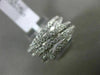 ESTATE WIDE 1.13CT DIAMOND 18KT WHITE GOLD 3D MULTI ROW CRISS CROSS FUN RING