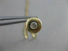 ESTATE ROUND DIAMOND ETOILE SOLITAIRE 14K GOLD FLOATING NECKLACE BOX CHAIN #3356
