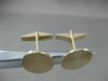 ESTATE EXTRA LARGE 14KT YELLOW GOLD OVAL SUNBURST CUFF LINKS #19858