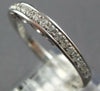 ESTATE .22CT DIAMOND 14KT WHITE GOLD 3D PAVE FILIGREE MILGRAIN ANNIVERSARY RING