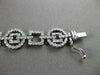 ESTATE WIDE 2.63CT DIAMOND 14KT WHITE GOLD CIRCLE & SQUARE BRACELET BEAUTIFUL!!
