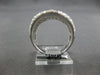 EXTRA LARGE 2.83CT DIAMOND 18KT WHITE GOLD 3D MULTI ROW GRADUATING COCKTAIL RING