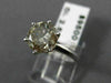 ESTATE 2.52CT ROUND DIAMOND PLATINUM 3D CLASSIC SOLITAIRE ENGAGEMENT RING #20219