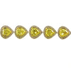 4.81CT WHITE & FANCY YELLOW DIAMOND 18KT 2 TONE GOLD PEAR SHAPE & ROUND BRACELET