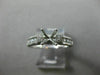 ESTATE .45CT DIAMOND 14K WHITE GOLD FILIGREE MILGRAIN SEMI MOUNT ENGAGEMENT RING