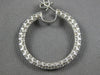 LARGE 8.33CT DIAMOND 18KT WHITE GOLD INSIDE OUT IN ALL AROUND HANGING EARRINGS