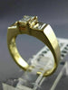 ANTIQUE .76CT ASSCHER DIAMOND 14KT YELLOW GOLD PAST PRESENT FUTURE RING #22009