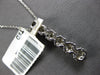 ESTATE .50CT DIAMOND 14K WHITE GOLD CLUSTER FLOWER JOURNEY LOVE FLOATING PENDANT