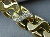 ANTIQUE WIDE .40CT DIAMOND 14KT WHITE & YELLOW GOLD SWIRL LINK BRACELET #18710