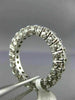 ESTATE 3.55CT DIAMOND 14KT WHITE GOLD 3D ETERNITY WEDDING ANNIVERSARY RING #2705