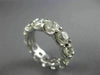 ESTATE LARGE 6.76CT ROUND DIAMOND PLATINUM 3D ETERNITY WEDDING ANNIVERSARY RING
