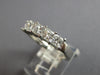 WIDE 1.25CT DIAMOND 14KT WHITE GOLD 3D PRINCESS 5 STONE WEDDING ANNIVERSARY RING
