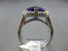 LARGE 5.15CT DIAMOND & AAA AMETHYST 14KT WHITE GOLD 3D CUSHION & ROUND HALO RING